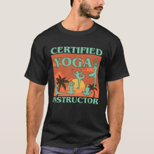Certified Yoga Instructor  Meditation Retro Namast T-Shirt