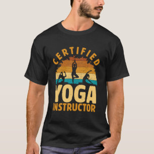 Certified Yoga Instructor  Meditation Retro Namast T-Shirt