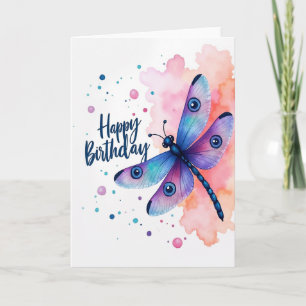 Cerulean Aqua Birthday Card