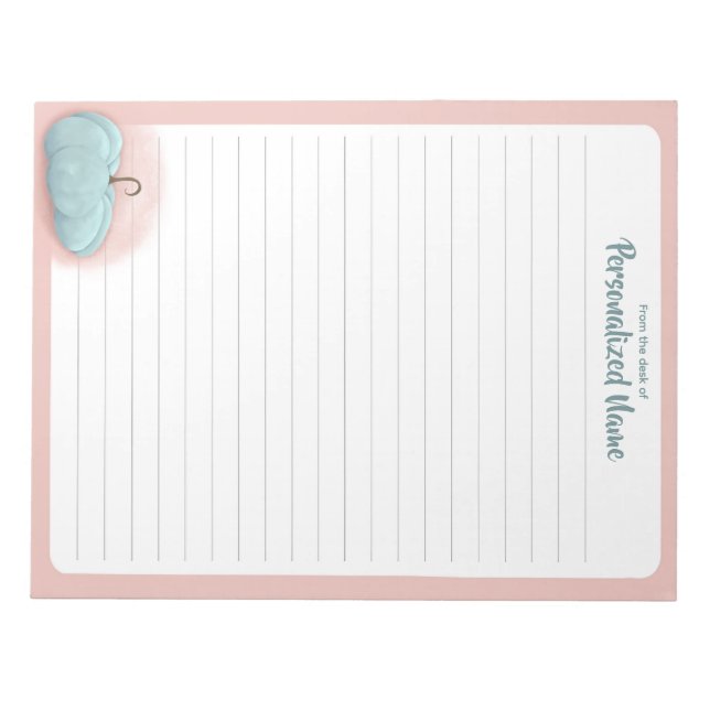 Cerulean Autumn - Lined  Notepad (Front)