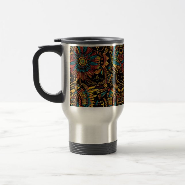 Cerulean 'Aztec Dream' Global Travel Commuter Mug (Left)