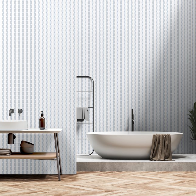 Cerulean Blue Link Wallpaper (Bathroom)