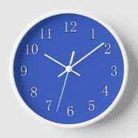 Cerulean Blue with White Frame and Hands