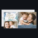 Cerulean Holiday Photo Card<br><div class="desc">Photography © Alagich Katya: www.flickr.com/people/katya_alagich/ and provided by Creative Commons: https://creativecommons.org/licenses/by/2.0/</div>