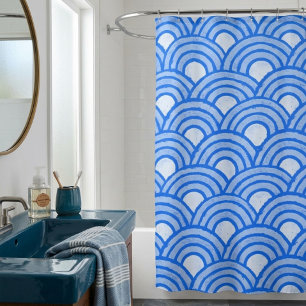 Cerulean Scales Shower Curtain