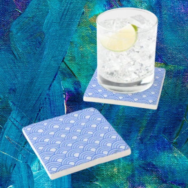 Cerulean Scales Stone Coaster (Creator Uploaded)