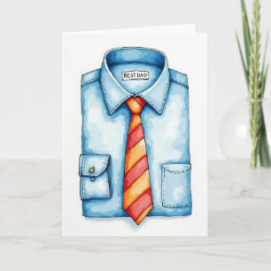 Cerulean Shirt Fathers Day Card
