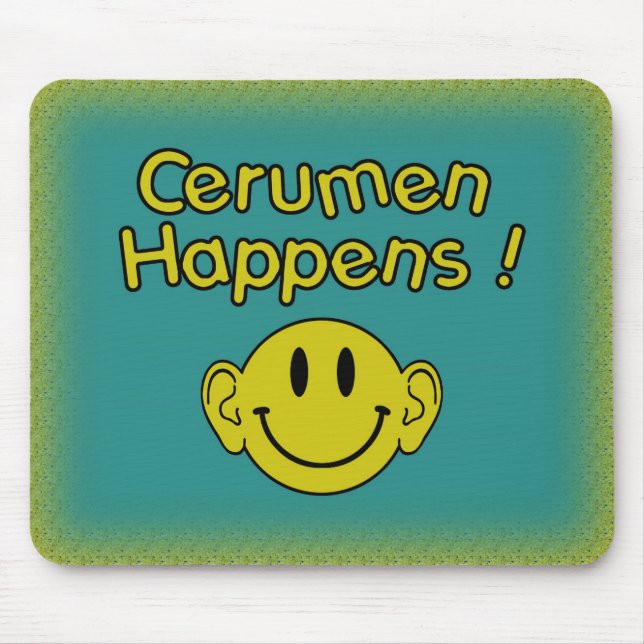 Cerumen happens mouse mat (Front)