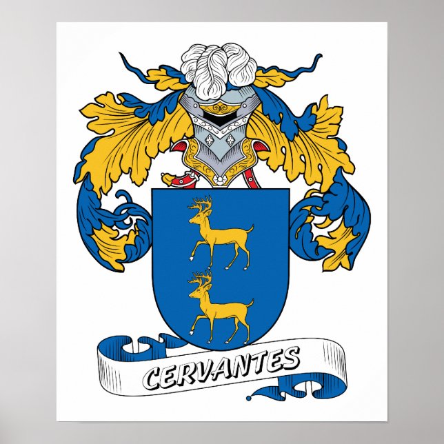 Cervantes Family Crest Poster (Front)