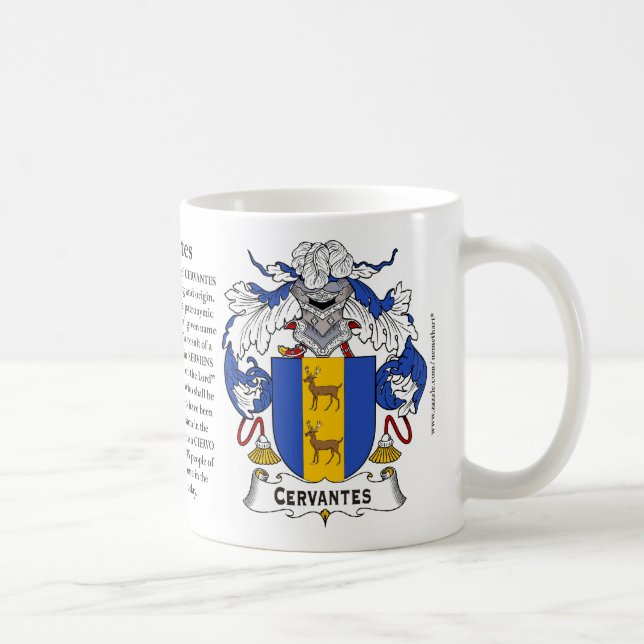 Cervantes, the Origin, the Meaning and the Crest M Coffee Mug (Right)
