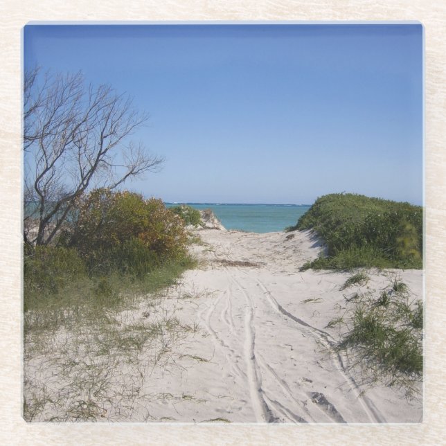 Cervantes WA Glass Coaster (Front)