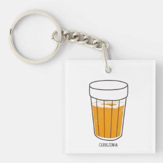 Cervejinha Beer Shirt – Funny Brazilian Beer Love Key Ring