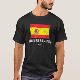 Cervera Del Ro Alhama Spain Es Flag City Bandera R T-Shirt