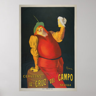 Cervezas La Cruz Del Campo Poster - Cappiello