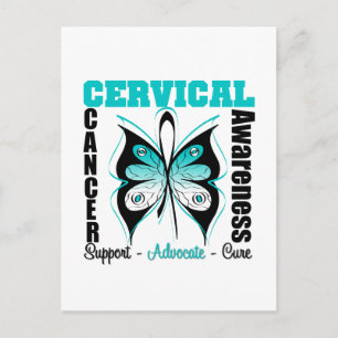 Cervical Cancer Awareness Butterfly Postcard