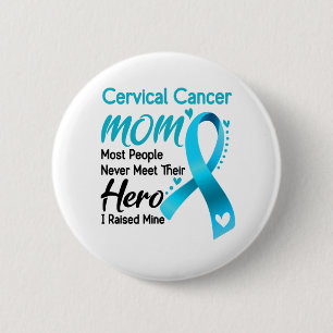 Cervical Cancer Awareness Month Ribbon Gifts 6 Cm Round Badge