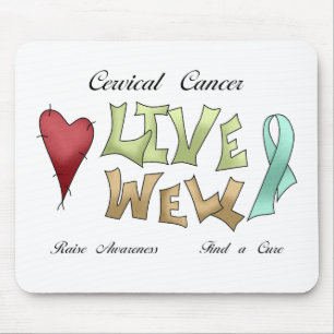 Cervical Cancer Awareness Mouse Mat