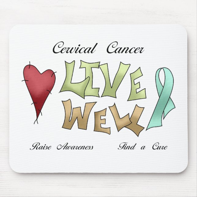 Cervical Cancer Awareness Mouse Mat (Front)