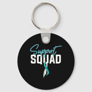 Cervical Cancer Awareness Support Squad Key Ring