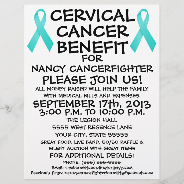 Cervical Cancer Benefit Flyer (Front)