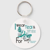 CERVICAL CANCER I Wear Teal and White For ME 45
