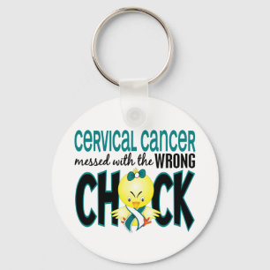 Cervical Cancer Messed With The Wrong Chick Key Ring