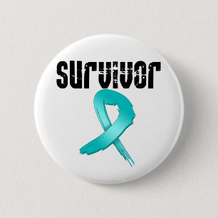Cervical Cancer SURVIVOR 6 Cm Round Badge