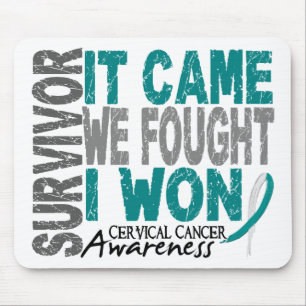 Cervical Cancer Survivor It Came We Fought I Won Mouse Mat