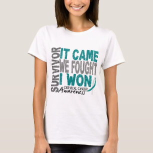 Cervical Cancer Survivor It Came We Fought I Won T-Shirt