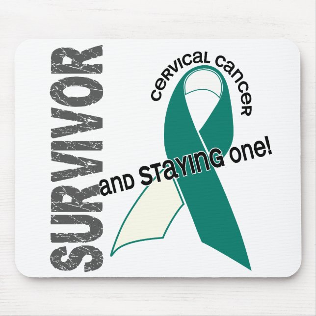 Cervical Cancer Survivor Mouse Mat (Front)