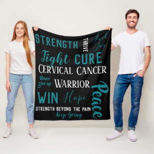 Cervical Cancer Warrior blanket