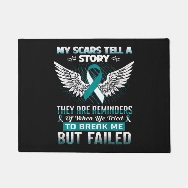 Cervical Cancer Women Doormat (Front)