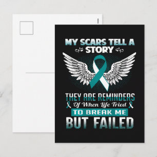 Cervical Cancer Women Holiday Postcard