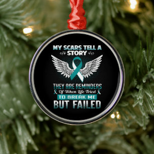 Cervical Cancer Women Metal Tree Decoration