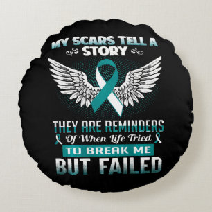 Cervical Cancer Women Round Cushion