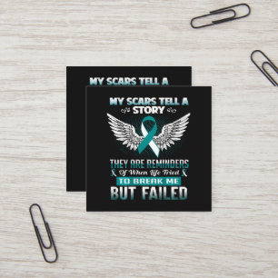 Cervical Cancer Women Square Business Card