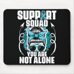 Cervical Suprt Squad - Ovarian Cancer Teal Mouse Mat