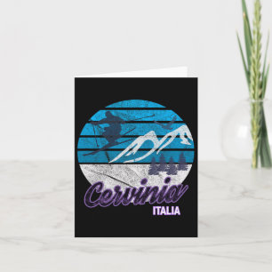 Cervinia Valle D'aosta Italy Ski Resort Snowboardi Card