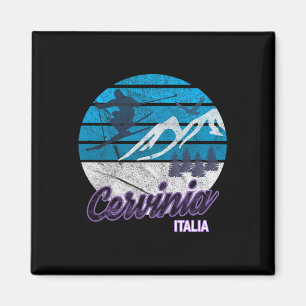 Cervinia Valle D'aosta Italy Ski Resort Snowboardi Magnet