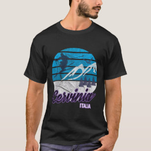 Cervinia Valle D'aosta Italy Ski Resort Snowboardi T-Shirt