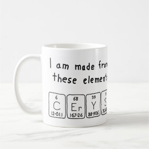 Cerys periodic table name mug