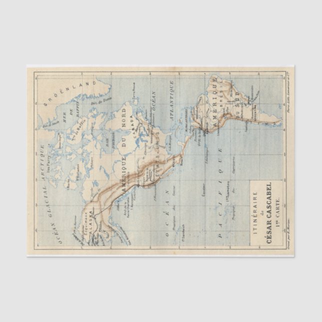 'César Cascabel' by George Roux Tissue Paper (Front)