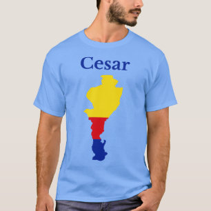 Cesar Department Map Colombia T-Shirt