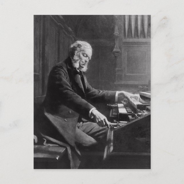 Cesar Franck at the console of the organ Postcard (Front)