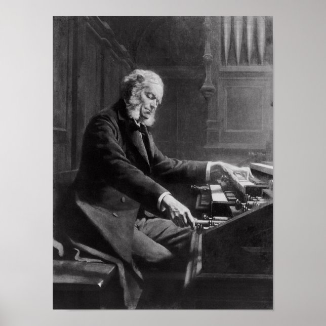 Cesar Franck at the console of the organ Poster (Front)