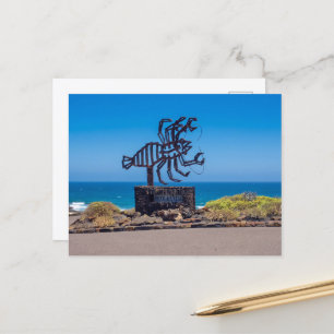 César Manrique Lobster Sculpture, Jameos del Agua Postcard
