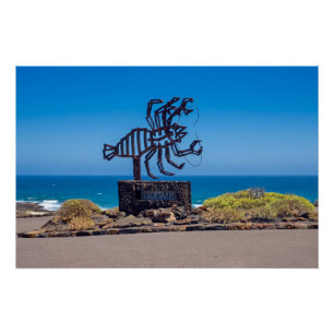 César Manrique Lobster Sculpture, Jameos del Agua Poster