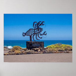 César Manrique Lobster Sculpture, Jameos del Agua Poster