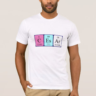 Cesar periodic table name shirt