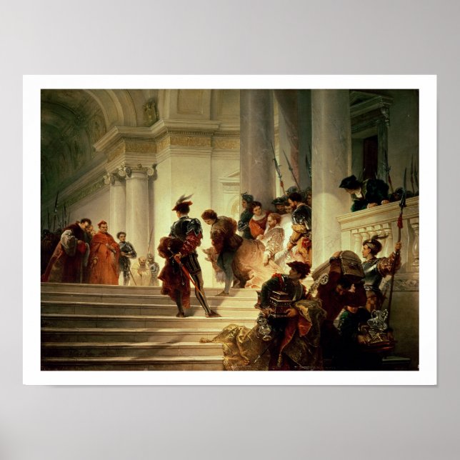 Cesare Borgia leaving the Vatican Poster (Front)